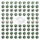 100pcs 8mm perles rondes en jaspe vert naturel DIY-LS0002-60-1
