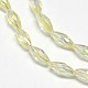Electroplate Crystal Glass Rice Beads Strands EGLA-F042-A15-1