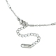 304 collar de cadena de eslabones de columna de acero inoxidable para hombres y mujeres NJEW-YW0001-15-2