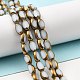 Electroplate Glass Beads Strands EGLA-P051-01A-G01-2