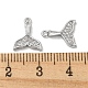 Brass Micro Pave Clear Cubic Zirconia Charms KK-H460-34P-3