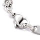 304 Stainless Steel Link Chain Bracelet for Men Women BJEW-Z011-21P-3