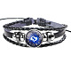 12 bracelet en cuir de constellation BJEW-P240-E08-1