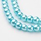 Chapelets de perles en verre nacré HY-6D-B12-2