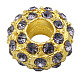 Alloy Rhinestone European Beads X-MPDL-H032-1-2-1