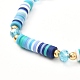 Love bracelet extensible fait main en perles d'argile polymère pour adolescente femme BJEW-JB06936-6
