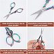 SUNNYCLUE 1Pc Small Embroidery Sewing Scissors Detail Shears Vintage Sharp Tip Scissor Stainless Steel Scissors for Cutting Fabric Craft Knitting Threading Needlework Artwork Handicraft DIY Tool TOOL-WH0139-35-5