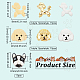 OLYCRAFT 35 Pcs Dog Themed Resin Filler Dog Alloy Cabochon Animal Resin Cabochons Flatback 3D Puppy Head Dogs Charms Mini Flat Backs Resin Filling Accessories for Resin Jewelry Making and Nail Arts MRMJ-OC0003-64-2