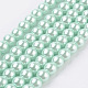 Hebras de perlas de vidrio teñidas ecológicas HY-A008-6mm-RB034-1