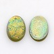 Oval Resin Imitated Opal Cabochons CRES-L008-01-1