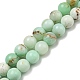Naturali verde opale perle fili G-R494-A08-03-1