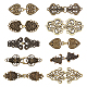 Chgcraft 10 набор 10 стильных пуговиц-крючков из сплава с сердцем и цветком BUTT-CA0001-04-1