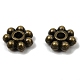 Perles d'alliage de style tibétain perles d'espacement de marguerite LF1249Y-01AB-RS-1