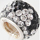 Austrian Crystal With 925 Sterling Silver Single Core European Beads CPDL-D005-9-1