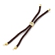 Изготовление браслетов из хлопка KK-F758-03U-G-2