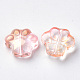 Perles de verre peintes par pulvérisation transparent X-GGLA-S054-008B-03-2