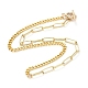 Brass Curb Chain/Paperclip Chain Necklaces NJEW-JN02781-01-1