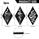 CRASPIRE 3pcs Snake Flower Witchy Wall Decor Wooden Minimalist Wooden Wall Art Black Gothic Farmhouse Rustic Boho Tarot Pendulum Mystic Hanging Sign for Home Bedroom Living Room Gallery 6.7 x 11.8in AJEW-WH0249-013-2