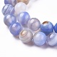 Chapelets de perles en agate à rayures naturelles/agates à bandes G-I261-C02-8mm-3