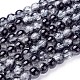 Spray Painted Crackle Glass Beads Strands CCG-Q002-6mm-11-1