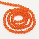 Faceted(32 Facets) Round Glass Beads Strands X-EGLA-J042-4mm-18-2