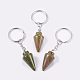 Natural & Synthetic Mixed Stone Keychain KEYC-P041-A-2