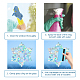 16 Sheets Waterproof PVC Colored Laser Stained Window Film Static Stickers DIY-WH0314-081-3