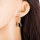 Boucles d'oreilles en acier inoxydable de ton platine EJEW-EE0002-06B-4