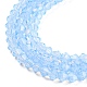 Cuisson des brins de perles de verre transparentes peintes DGLA-F029-J2mm-02-4