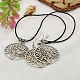 Tree of Life Jewelry Sets: Earrings & Necklaces SJEW-JS00199-01-2