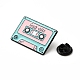 Cassette with Word Good Vibes Enamel Pins JEWB-I025-02C-3
