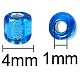 PandaHall About 1900pcs 6/0 Round Glass Seed Beads with Box Set Value Pack Jewelry Making Findings Diameter 4mm Blue SEED-PH0006-4mm-03-2