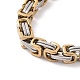 Collar de cadena bizantina NJEW-C034-40GP-4