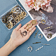 DICOSMETIC 48Pcs 4 Colors Alloy Flower Toggle Clasps FIND-DC0004-35-3