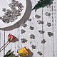 Sunnyclue 48pcs 16 Stile europäische Perlen Spacer lose Perlen Charms mit großen Loch antiken silbernen Seestern Blume Legierung Perlen Charme für Armband Schmuck Herstellung Handwerk PALLOY-SC0002-18AS-7