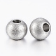 202 Stainless Steel Textured Beads STAS-K154-E-72P-2