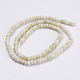 Chapelets de perles en bois pétrifié naturel G-K255-16-2