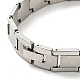 201 cinturino per orologio rettangolare in acciaio inossidabile BJEW-H550-02P-3