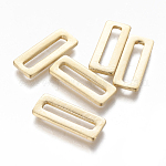 201 Edelstahl verbindet Ringe, Rechteck, golden, 20x8x1.5 mm, Innendurchmesser: 16x3 mm