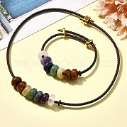 Браслеты и ожерелья из натуральных драгоценных камней rondelle chakra G-P561-01G-05