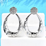 Серьги-гвоздики из нержавеющей стали 304 EJEW-F361-23P