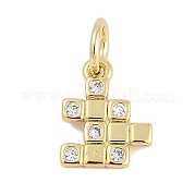 Латунные микро проложить кубического циркония подвески KK-Q028-38G