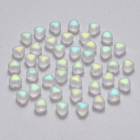 Perle di vetro verniciate a spruzzo trasparente&nbsp;GLAA-R211-02-C01