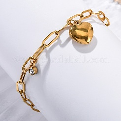 Pulseras con dijes de acero inoxidable 304&nbsp;STAS-D152-01G