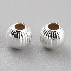 Perle di ottone placcato di lunga durata&nbsp;KK-O133-001B-S