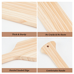 Pagaies en bois non finies&nbsp;DIY-WH0027-73