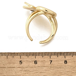 Manschettenringe aus Messing für Damen&nbsp;RJEW-G347-09G
