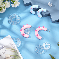 6 Stück 6 Größen Schneeflockenform Polymer Clay Ohrring-Charms-Anleitung&nbsp;TOOL-BC0002-30
