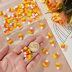 50 Stück handgefertigte Halloween-Bunte Malerei-Perlen&nbsp;LAMP-PA0001-43