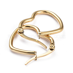 Pendientes de aro de acero inoxidable 201&nbsp;X-EJEW-I245-27F